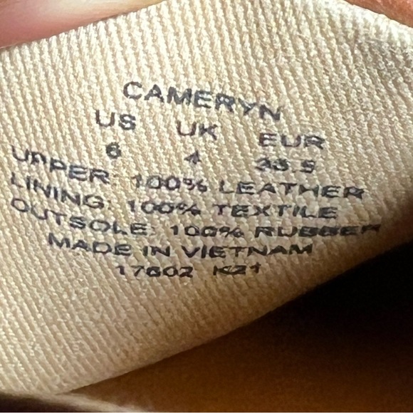 RALPH LAUREN Cameryn IV Tumbled Leather Espadrille Deep Saddle Tan Women\'s 6US